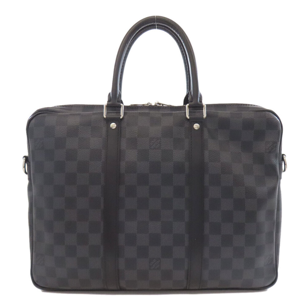 Louis Vuitton Canvas Porte Business Voyage Damier Documents Bag